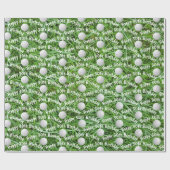 30thバースデーゴルフボールオングラスラッピング紙 ラッピングペーパー (フラット)