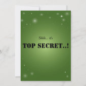 30thバースデーサプライズパーティーエメラルドグリーン 招待状 (裏面)