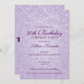 30thバースデーサプライズパーティーマウーブ《写真》ぼけ味 招待状 (正面/裏面)