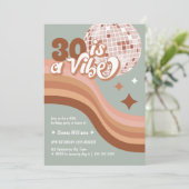 30thバースデーディスコボール誕生日 招待状 (スタンド正面)