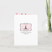 30thバースデーパリパスポート招待状 招待状 (裏面)