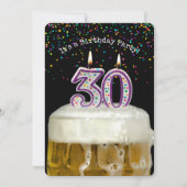 30thバースデービールパーティー 招待状 (正面)