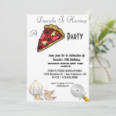 30thバースデーピザパーティの招待状 招待状 (スタンド正面)