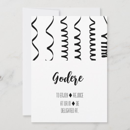 30thバースデーピザパーティの招待状 招待状 (裏面)