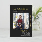 30thバースデーブラック 招待状 (スタンド正面)