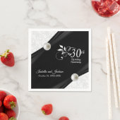 30thパールアニバーサリーデザイン スタンダードカクテルナプキン (インサイチュ)