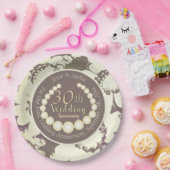 30thパールアニバーサリー紙プレート ペーパープレート (パーティー)