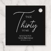 30thブラック&ホワイト誕生日 フェイバータグ (裏面)