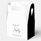 30thブラック&ホワイト誕生日 フェイバーボックス (オープン)