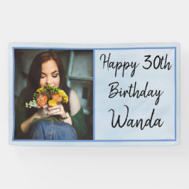 30thブルーフォトハッピーバースデー 横断幕