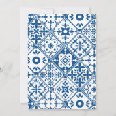 30thマンマミアサントリーニ踊りクイーン誕生日 招待状 (裏面)