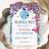 30thマンマミアサントリーニ踊りクイーン誕生日 招待状