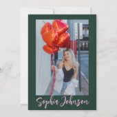 30thモダン誕生日パーティー写真 招待状 (裏面)