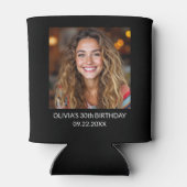 30thモダン30photo誕生日パーティークーラーボックス 缶クーラー (裏面)