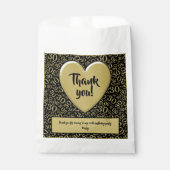 30th乱数パターンブラック/金ゴールド フェイバーバッグ (正面)