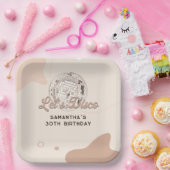 30th誕生日お祝い70sレトロディスコパーティー ペーパープレート (パーティー)