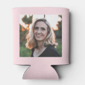 30th誕生日の名前1995シックなピンクグレー写真 缶クーラー (裏面)