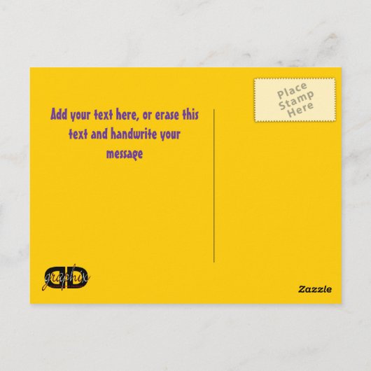 30th誕生日はがき ポストカード (裏面)