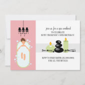 30th誕生日ガーリースパウィークエンドゲートウェイ招待状 招待状 (正面)