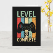 30th誕生日ギフト男の子レベル30 1991 カード (黄色い花)