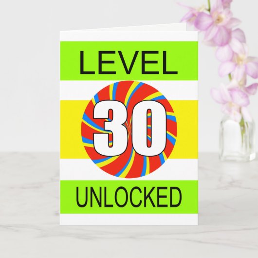 30th誕生日コンピュータゲーマー カード (蘭)