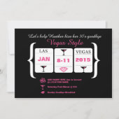 30th誕生日スロットマシン 招待状 (正面)