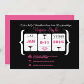 30th誕生日スロットマシン 招待状 (正面/裏面)