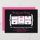 30th誕生日スロットマシン 招待状 (正面/裏面)