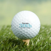 30th誕生日ターコイズカスタムタイトルリストPro V1 ゴルフボール (インサイチュ 木)