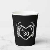 30th誕生日デコールパーティーカップ – RIP 20s葬儀 紙コップ (裏面)