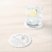 30th誕生日パーティの招待状チケット ペーパーコースター (インサイチュ)