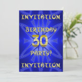 30th誕生日パーティの招待状 招待状 (スタンド正面)