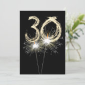 30th誕生日パーティースパーカーズ 招待状 (スタンド正面)