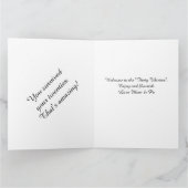 30th誕生日パーティーハッピー30フォト文字テンプレート カード (内部)