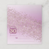30th誕生日パーティーバラ金ゴールドグリッター プレイスカード (外部開封)