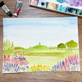 30th誕生日パーティーピンクゴルフカート 招待状