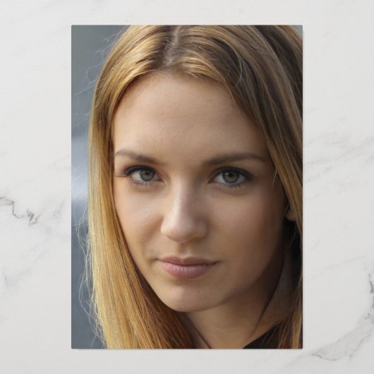 30th誕生日パーティーフォイル金ゴールドフォト抽象芸術アート 箔招待状 (裏面)