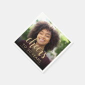 30th誕生日パーティーフォト応援 スタンダードカクテルナプキン (角)