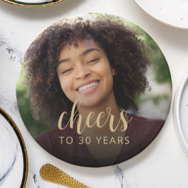 30th誕生日パーティーフォト応援 ペーパープレート