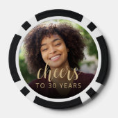 30th誕生日パーティーフォト応援 ポーカーチップ (裏面)