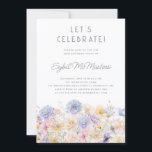 30th誕生日パーティー春水彩フローラ 招待状<br><div class="desc">このエレガント30歳の誕生日のパーティの招待状の底に飾は、ヴィンテージの花の水縁ど色のフローラの配置が含まれる。柔らかいパステルの花はラインアートモダンにアクセントされている。</div>