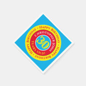 30th誕生日パーティー紙ナプキンス スタンダードカクテルナプキン (角)