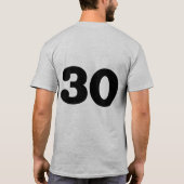 30th誕生日パーティーTシャツ Tシャツ (裏面)