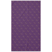 30th誕生日パープル金ゴールドhello 30タイポグラフィ テーブルクロス (正面)