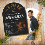 30th誕生日フォトカウボーイハットブーツ男らし 招待状<br><div class="desc">30th Birthday Photo Cowboy Hat Boots招待状男らしは、黒い革のカウボーイブーツのペアとトップに覆われた茶色のカウボーイハットを備えている。写真をお気に入りの裏面に追加。Evco Studio www.zazzle.com/store/evcostudioによって作成</div>