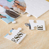 30th誕生日フォトコラージュニュートラル番号30 ジグソーパズル (側面)