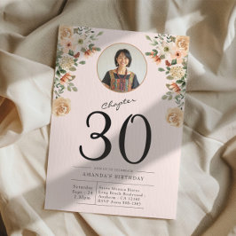 30th誕生日フローラ写真パーティー 招待状