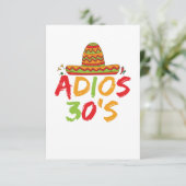 30th誕生日メキシコのパーティーシンコデマヨフィエスタ サンキューカード (スタンド正面)