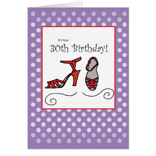 30th誕生日レッドシューズ (正面)