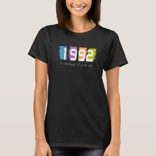 30th誕生日レディースメンズ30年1992 60 tシャツ (正面)